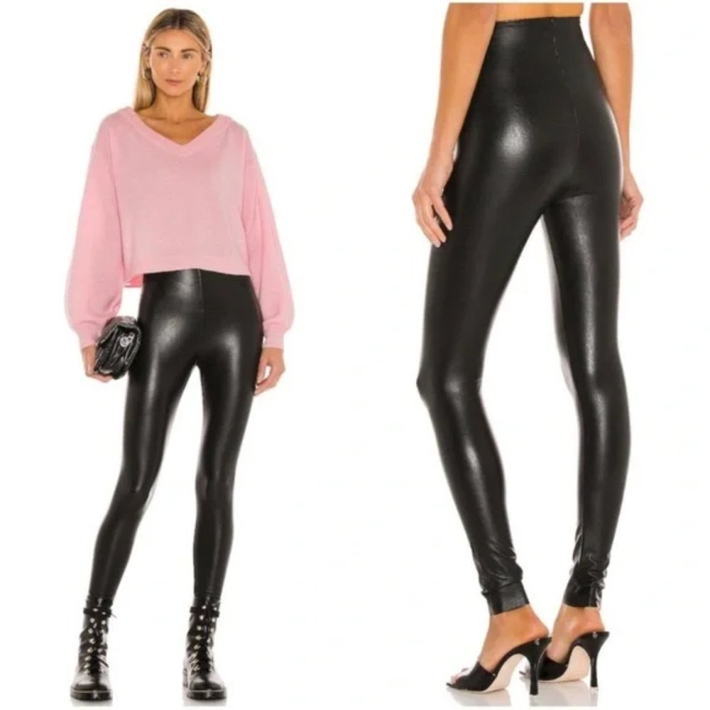 NEW Commando Perfect Control Faux Patent Leather Leggings Black